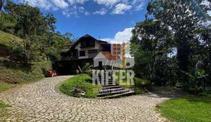 Sítio de 25.000m² em Condomínio Fechado na Serra de Friburgo – 3 Suítes, Piscina e Sauna