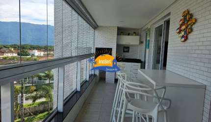 Apartamento próximo ao mar à venda em Bertioga-SP no bairro Maitinga, com 2 quartos, 1 suíte, 2 salas, 2 banheiros, 2 vagas de garagem e 72,08 m² .
