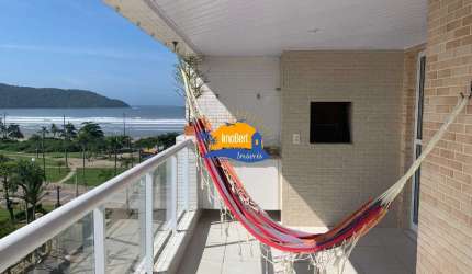 Apartamento à Venda em Bertioga-SP, Vista para o mar,  cond. frente ao mar,  2 Quartos, 1 Suíte, 2 Salas, 2 Banheiros, 2 Vagas, 82,82 m²!