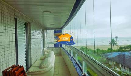 Apartamento Pé na Areia em Maitinga, Bertioga-SP: 3 Quartos, 1 Suíte, 2 Salas, 2 Banheiros, 1 Vaga 94,52m²