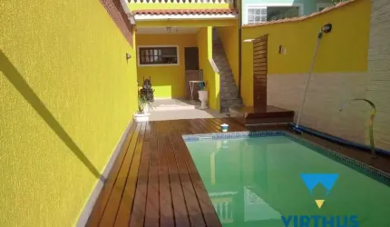 Casa Duplex de Vila, Pechincha, 2 quartos, quintal e piscina, 176 m²
