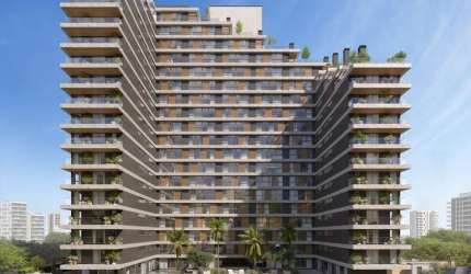 Apartamento tipo Studio na planta com 1 quarto, 1 banheiro e 1 vaga em torres.