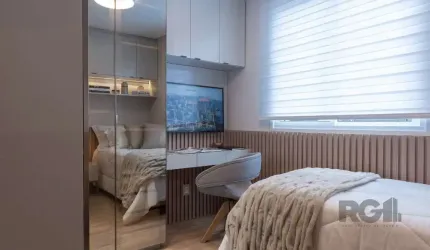 Apartamento com 2 quartos, suíte, vaga de garagem, churrasqueira - 56m² no bairro São João, Porto Alegre/RS