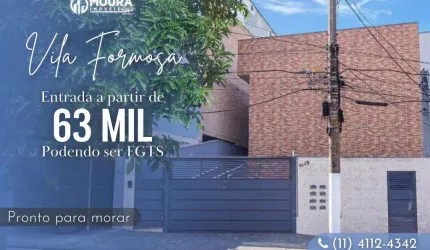 Sobrado em Condomínio para Venda em São Paulo, Vila Formosa, 3 dormitórios, 1 suíte, 3 banheiros, 2 vagas
