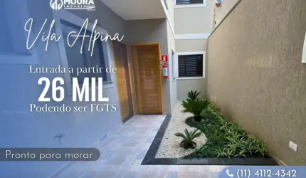 Apartamento para Venda em São Paulo, Vila Alpina, 2 dormitórios, 1 banheiro