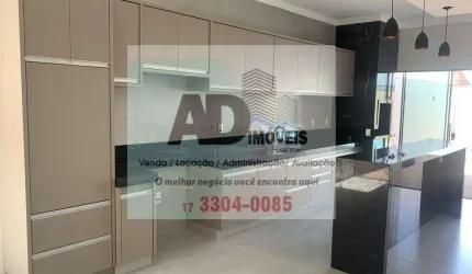 Casa para Venda em Olímpia, Jardim Amélia Dionísio, 3 dormitórios, 1 suíte, 3 banheiros, 2 vagas
