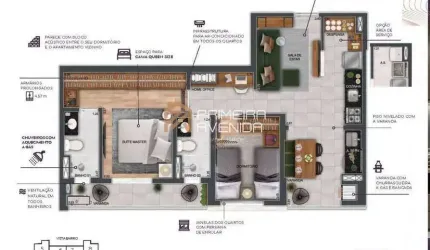 Repasse - Apartamento 68m² - 2 dorms/1 suíte - Wonder Cidade Jardim