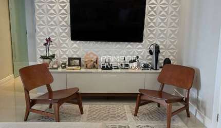 Apartamento 90m² com 3 dormitórios e sacada gourmet - Jardim Aquarius