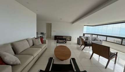 APARTAMENTO ALTO PADRÃO 4 SUÍTES VISTA MAR VARANDA 4 GARAGENS PISCINA ACADEMIA EM ONDINA!