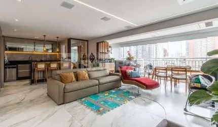 APARTAMENTO TERRAÇO GOURMET - 135 m² - 3 SUÍTES - 2 VAGAS - TATUAPÉ