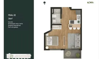 Apartamento com 1 quarto à venda na Rua Tomaz Flores, 219, Independência, Porto Alegre, 32 m2 por R$ 456.000