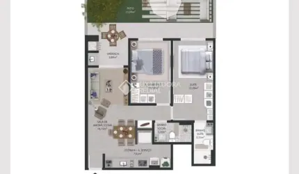 Apartamento com 2 quartos à venda na Rua Recanto do Sol, 573, Ingleses do Rio Vermelho, Florianópolis, 68 m2 por R$ 1.249.500