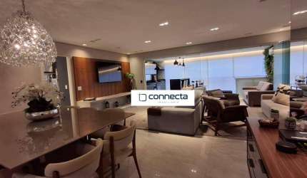 Apartamento com 154 m² mobiliado com 3 dormitórios, 3 suítes, 3 vagas de garagem à venda por R$ 2.100.000 - Jardim Flor da Montanha - Guarulhos/SP