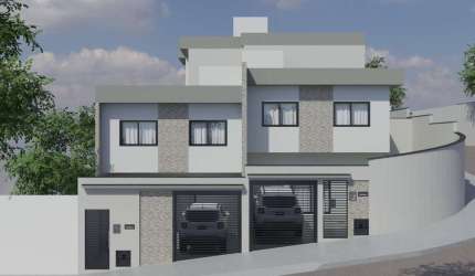 Casa geminada duplex três quartos - Santa Luzia / MG