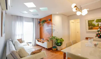 Apartamento com 2 suítes, escritório e 2 vagas fixas no subsolo – Parque Campolim