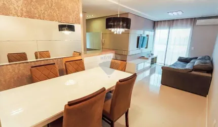 Apartamento 1 suíte +2 quartos, 3 vagas de garagem individuais, apartamento semi mobiliado