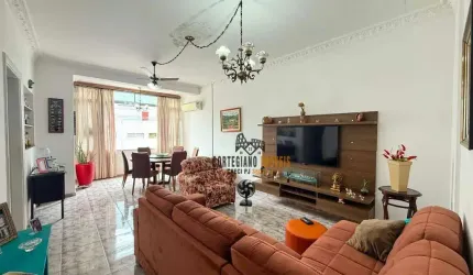Apartamento com 3 dormitórios à venda, 140 m² por R$ 690.000 - 01 Quadra da Praia Boqueirão - Santos/SP
