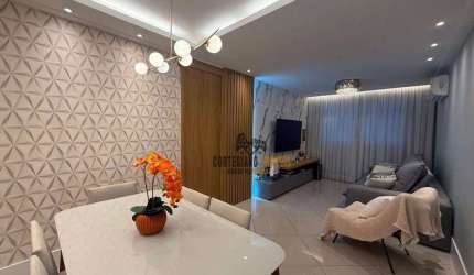 Apartamento com 2 dormitórios à venda, 90 m² por R$ 550.000,00 - Campo Grande - Santos/SP