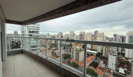 Apartamento com 2 dormitórios para alugar, 65 m² por R$ 6.900,02/mês - Boqueirão - Santos/SP