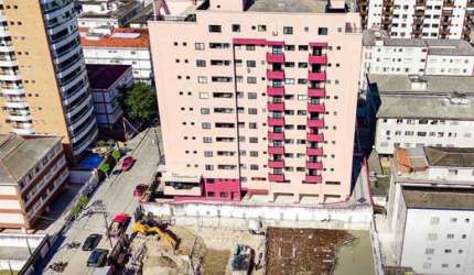 Apartamento para Venda em Praia Grande, Guilhermina, 2 dormitórios, 2 suítes, 1 banheiro, 2 vagas