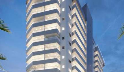 Apartamento para Venda em Praia Grande, Mirim, 2 dormitórios, 1 suíte, 1 banheiro, 2 vagas
