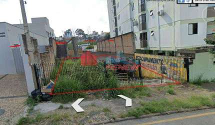 Terreno para vender no Centro de Valinhos,com 474,20 m2,localização excelente para prédio comercial,próximo a diversos comércios da Cidade.