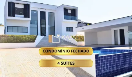 Casa à venda, 3 suítes, sendo 2 suítes master e 1 suíte no térreo, Piscina - 270m2 - $2.500.000 - Condomínio Shamballa III – Atibaia / SP