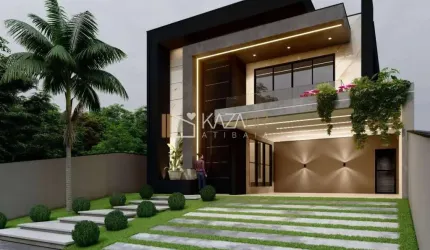 Casa à venda, 5 dormitórios – 3 suítes – Piscina – 307m2 – $2.890.000 - Condomínio Figueira Garden – Atibaia / SP