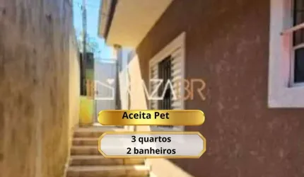 Casa com 3 dormitórios para alugar, 130 m² por R$ 2.800,09/mês - Jardim das Cerejeiras - Atibaia/SP