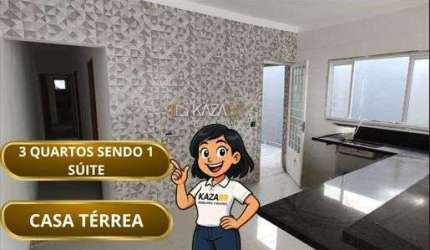 Casa com 3 dormitórios para alugar, 90 m² por R$ 3.085,00/mês - Jardim dos Pinheiros - Atibaia/SP