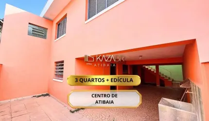 Casa com 4 dormitórios para alugar, 130 m² por R$ 4.000,00/mês - Centro - Atibaia/SP