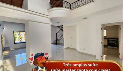 Casa em Condomínio com 3 dormitórios para alugar, 190 m² por R$ 6.978/mês - Jardim Siriema - Atibaia/SP