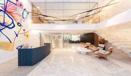Sala comercial com 216m² mobiliada - J8
