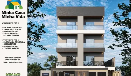 Apartamento para venda Minha Casa Minha Vida  com 2 quartos Bairro  Cordeiros - Itajaí - SC