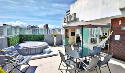 Aceita permuta Cobertura Duplex com 3 dormitórios à venda, 173 m² por R$ 1.450.000 - Campinas - São José/SC