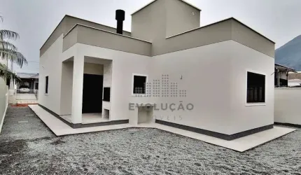 Pronta pra morar  Aceita permuta até 400 mil Nova Casa com 3 dormitórios 137 m² Privativos - Praia de Fora - Palhoça/SC
