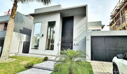 Casa Alto Padrão com 4 Dorms, sendo 2 Suítes, Condomínio Fechado Parque da Pedra, Pedra Branca, Palhoça/SC