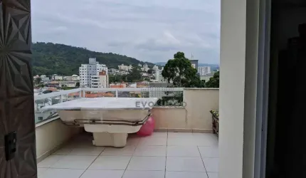 Cobertura com 2 dormitórios à venda, 105 m² por R$ 790.000,00 - Roçado - São José/SC