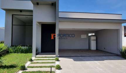 Casa nova térrea no condomínio de Paulínia  3 dormitórios 2 suítes