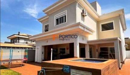 Sobrado com 3 Suítes, Jardim e Jacuzzi - Terras do Cancioneiro - Paulínia