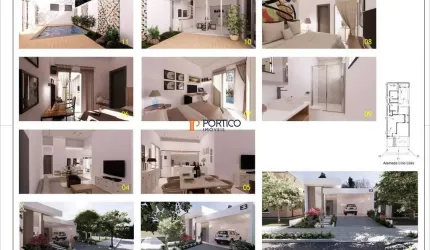 Casa térrea com 3 suítes à venda no Residencial Lírios em Paulínia!