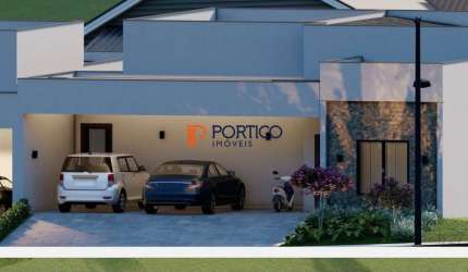 Casa térrea em construção no condomínio Acácias, Paulínia-SP