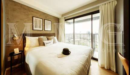 Apartamento com 1 Quarto e 1 banheiro para Alugar, 26 m² por R$ 4.500,00 MOBILIADO.