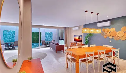 CASA ALTO PADRÃO COM ÁREA GOURMET PRIVATIVA, À 150m DO MAR!