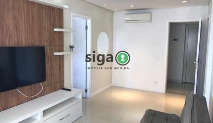 APARTAMENTO MOBILIADO COM 1 DORMITORIO PARA LOCAÇÃO NO BROOKLIN