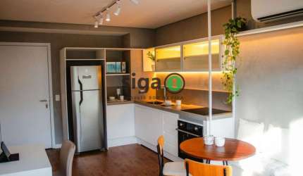Apto com 1suite, 45m, 1 vaga, na Vila Madalena, totalmente mobiiado