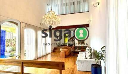 CASA DE RUA Á VENDA NO JARDIM GUEDALA POR 3.500.000, COM PISCINA, SAUNA, JARDIM E 5 SUÍTES!
