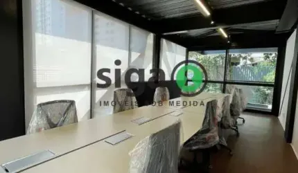 Sala Comercial com 40m² com varanda de 40m², opção SEMI MOBILIADO com 2 vagas