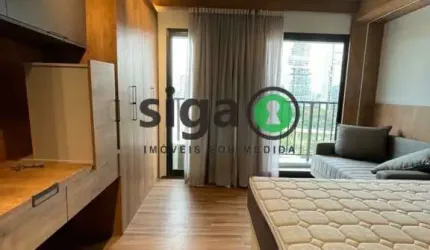 Studio com 27m², 1 quarto, sem vaga , MOBILIADO em Pinheiros