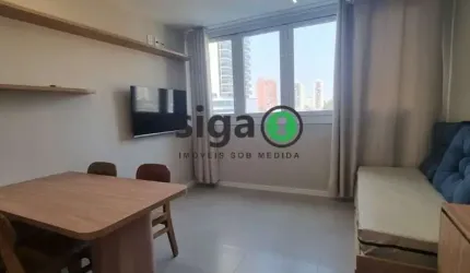 Apartamento 38m²  mobiliado com vaga, localizado no eixo Berrini x Chucri Zaidan